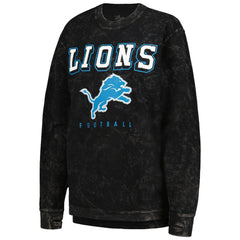 Detroit Lions G-III 4Her by Carl Banks Women's Comfy Cord Pullover Sweatshirt Black