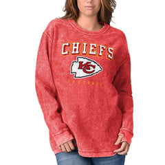 Kansas City Chiefs G-III 4Her by Carl Banks Women's Comfy Cord Pullover Sweatshirt Red