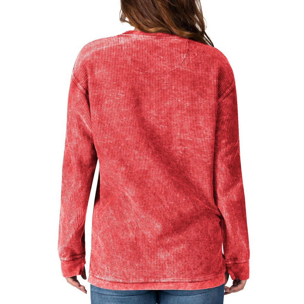 Kansas City Chiefs G-III 4Her by Carl Banks Women's Comfy Cord Pullover Sweatshirt Red