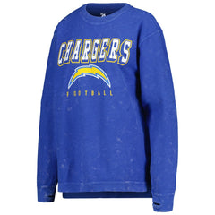 Los Angeles Chargers G-III 4Her by Carl Banks Women's Comfy Cord Pullover Sweatshirt Powder Blue