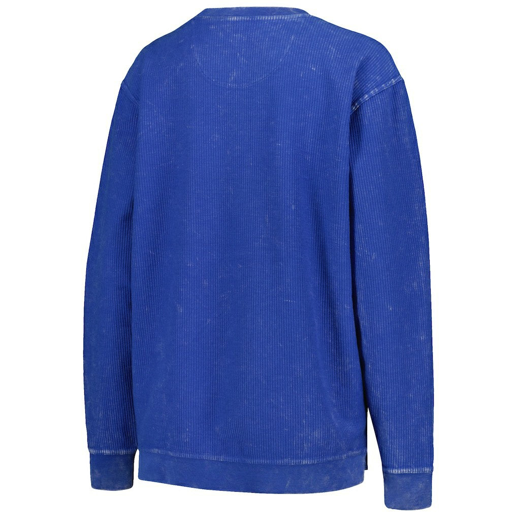 New York Giants G-III 4Her by Carl Banks Women's Comfy Cord Pullover Sweatshirt Royal