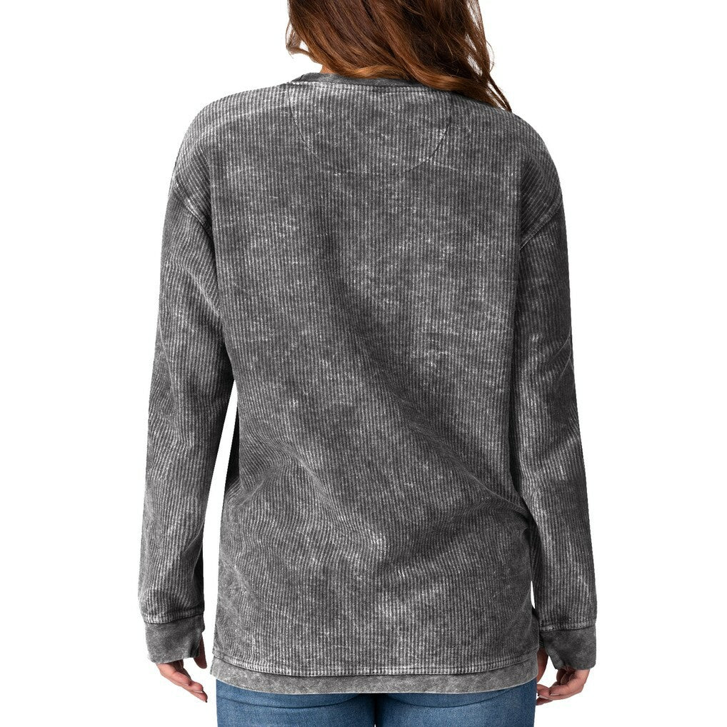San Francisco 49ers G-III 4Her by Carl Banks Women's Comfy Cord Pullover Sweatshirt Black