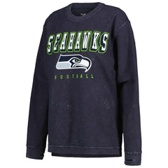 Seattle Seahawks G-III 4Her by Carl Banks Women's Comfy Cord Pullover Sweatshirt College Navy
