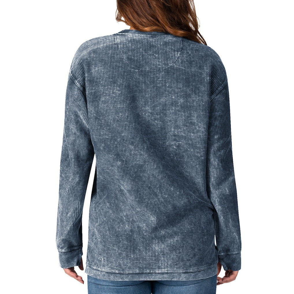 Seattle Seahawks G-III 4Her by Carl Banks Women's Comfy Cord Pullover Sweatshirt College Navy