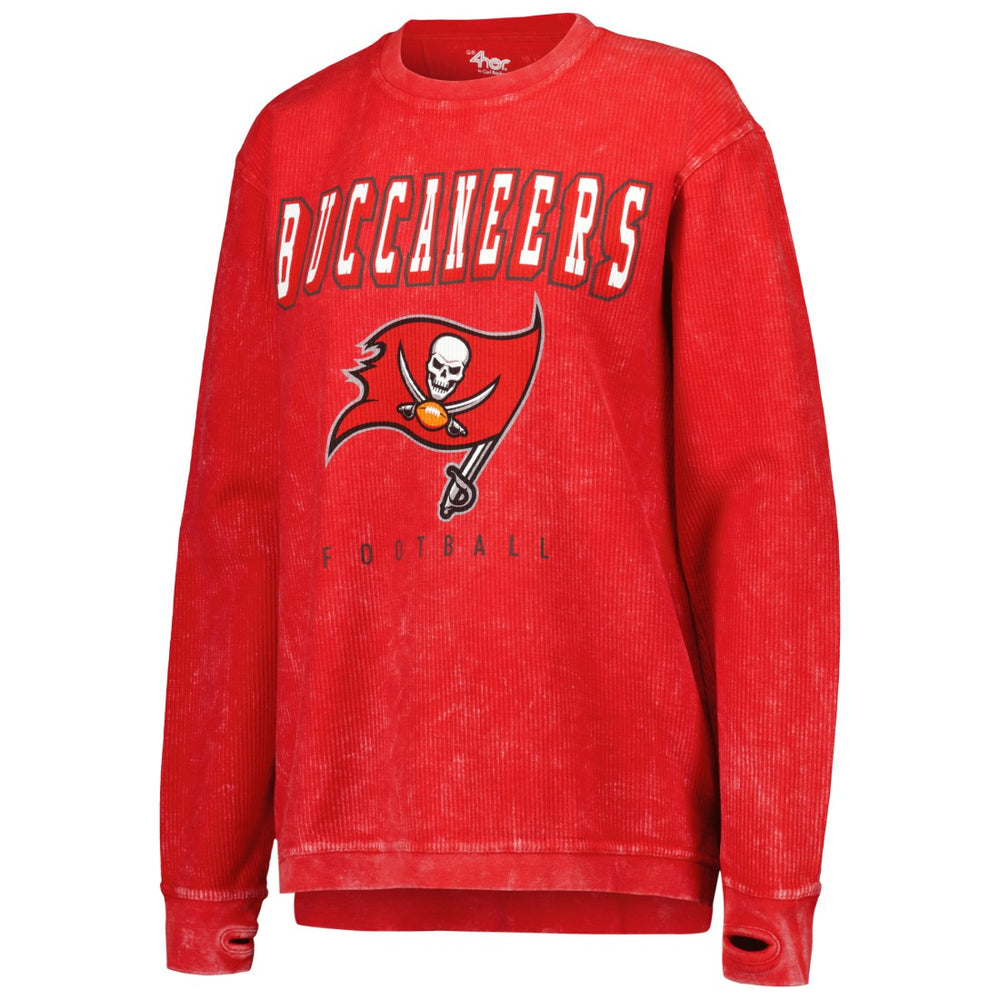 Tampa Bay Buccaneers G-III 4Her by Carl Banks Women's Comfy Cord Pullover Sweatshirt Red