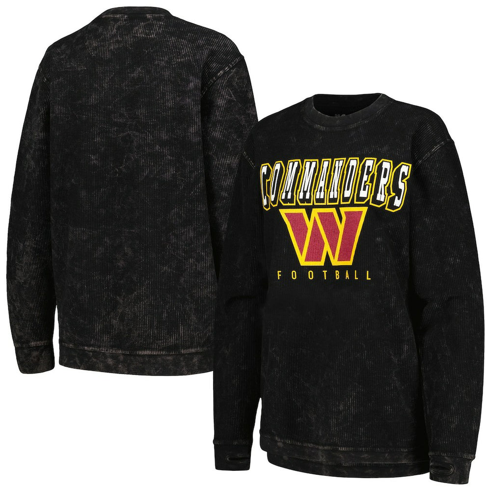 Washington Commanders G-III 4Her by Carl Banks Women's Comfy Cord Pullover Sweatshirt Black