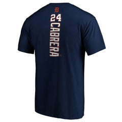 Detroit Tigers Playmaker Name & Number T-Shirt - Navy T-shirts