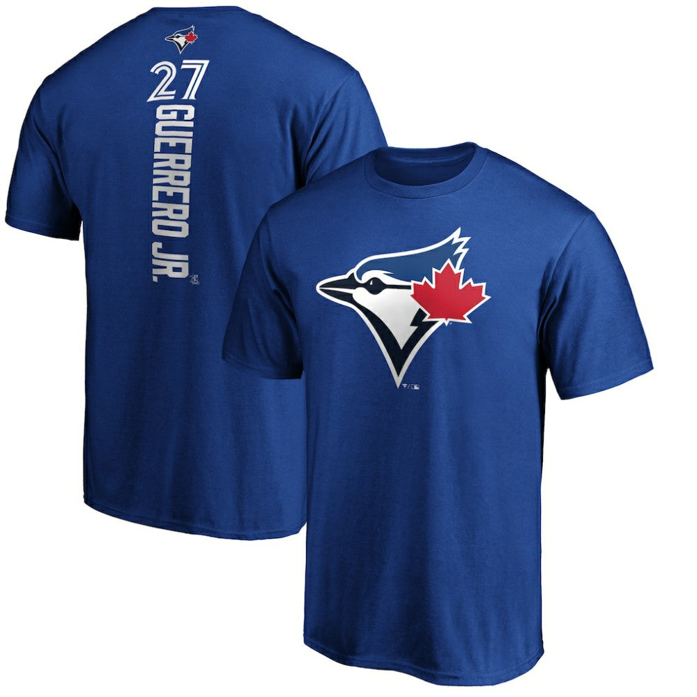 Vladimir Guerrero Jr. Toronto Blue Jays Playmaker Name & Number T-Shirt - Royal T-shirts