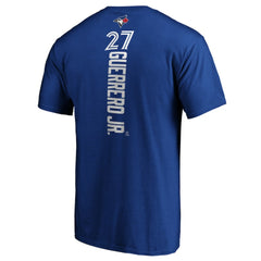 Vladimir Guerrero Jr. Toronto Blue Jays Playmaker Name & Number T-Shirt - Royal T-shirts