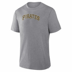Pittsburgh Pirates Fanatics Play Tribute Tri-Blend T-Shirt - Heather Gray T-shirts
