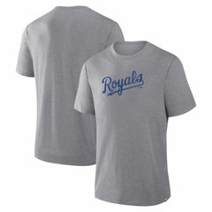 Kansas City Royals Fanatics Play Tribute Tri-Blend T-Shirt - Heather Gray T-shirts