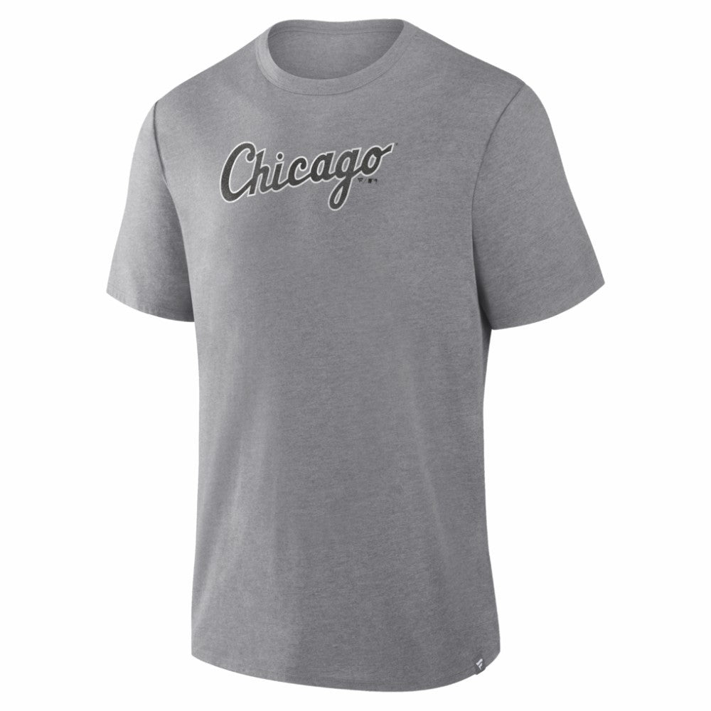 Chicago White Sox Fanatics Play Tribute Tri-Blend T-Shirt - Heather Gray T-shirts