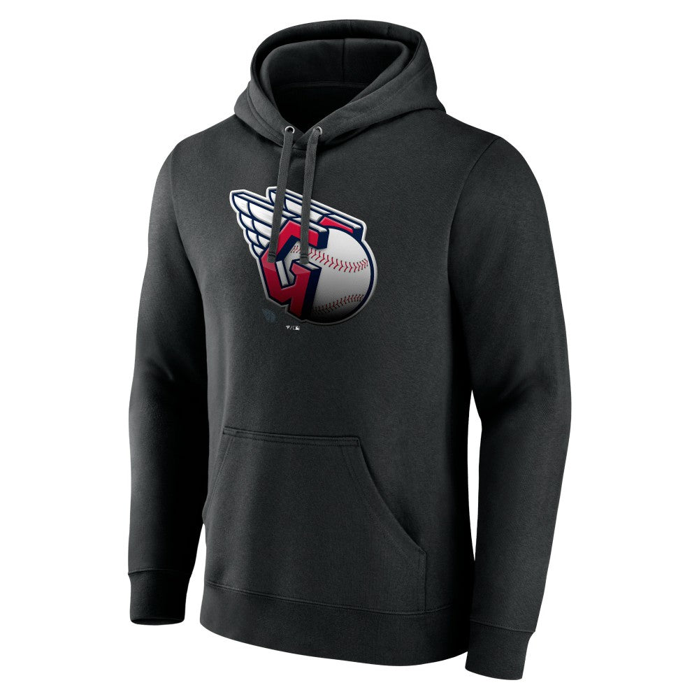 Cleveland Guardians Midnight Mascot Pullover Hoodie - Black Hoodies
