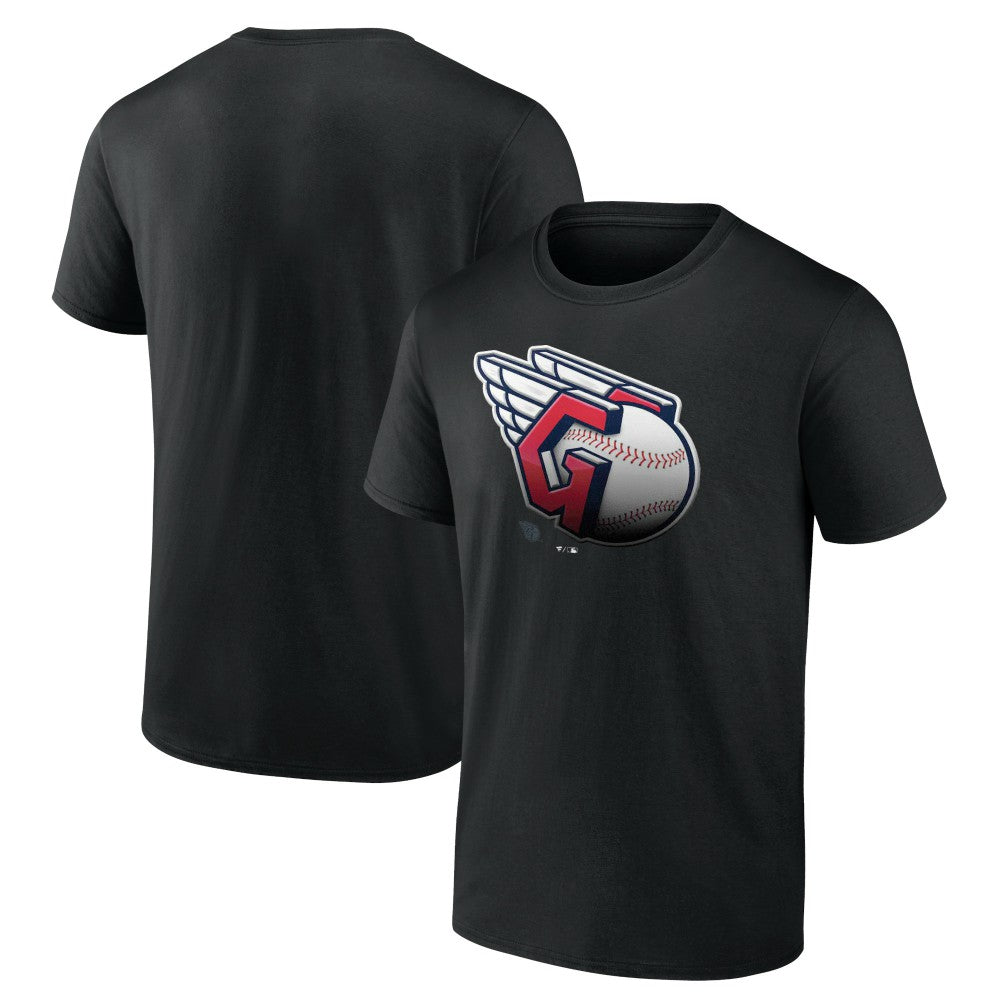 Cleveland Guardians Midnight Mascot T-Shirt - Black T-shirts