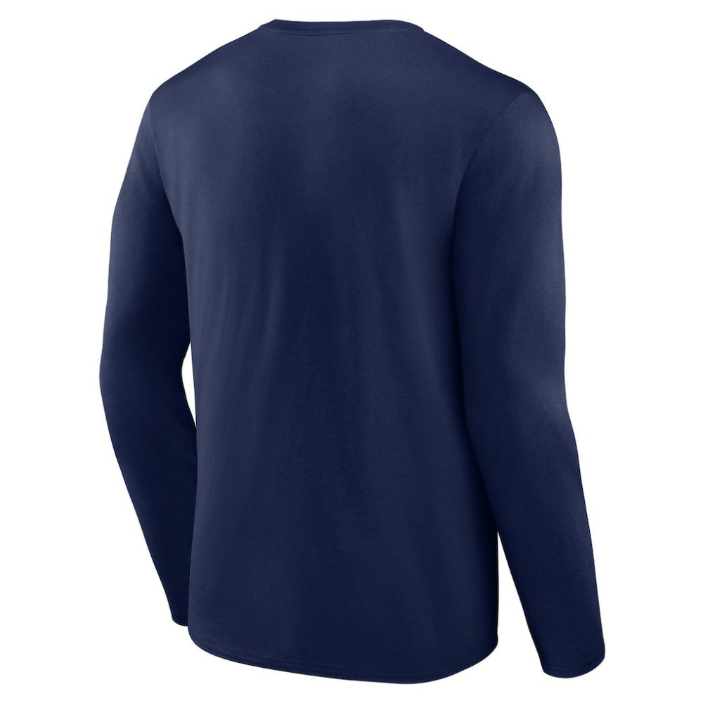 Cleveland Guardians Team Lockup Long Sleeve T-Shirt - Navy T-shirts
