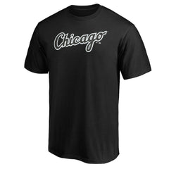 Chicago White Sox Official Wordmark T-Shirt - Black T-shirts