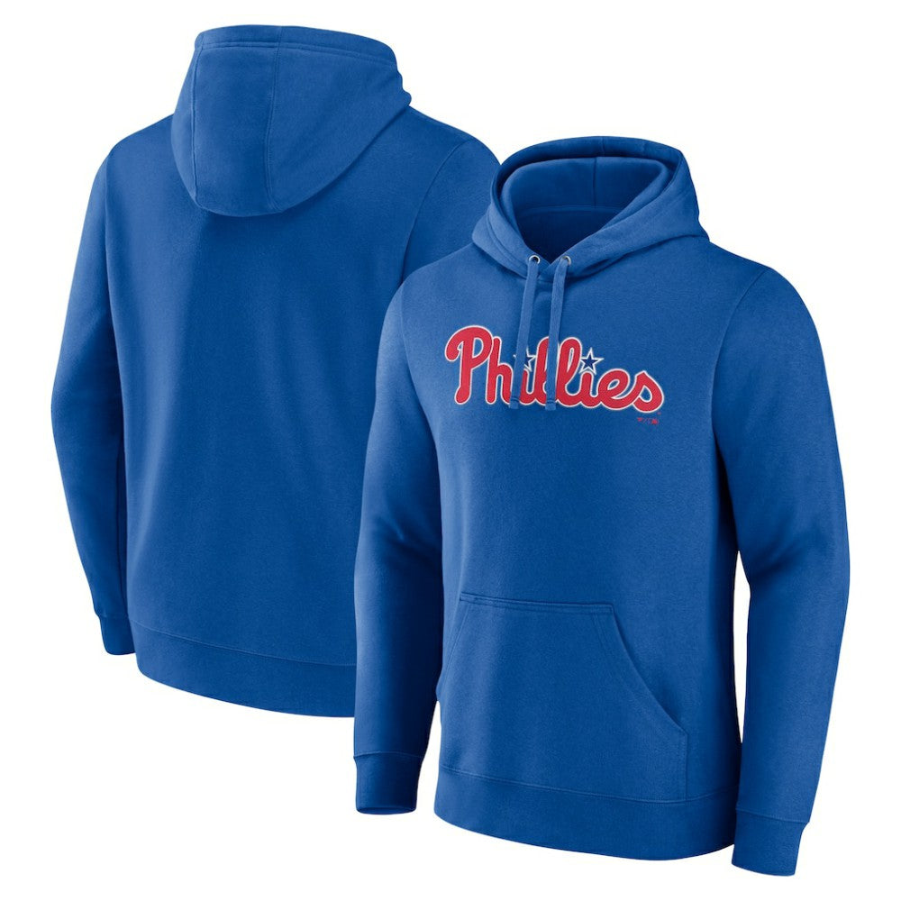 Philadelphia Phillies Official Wordmark Pullover Hoodie - Royal Hoodies