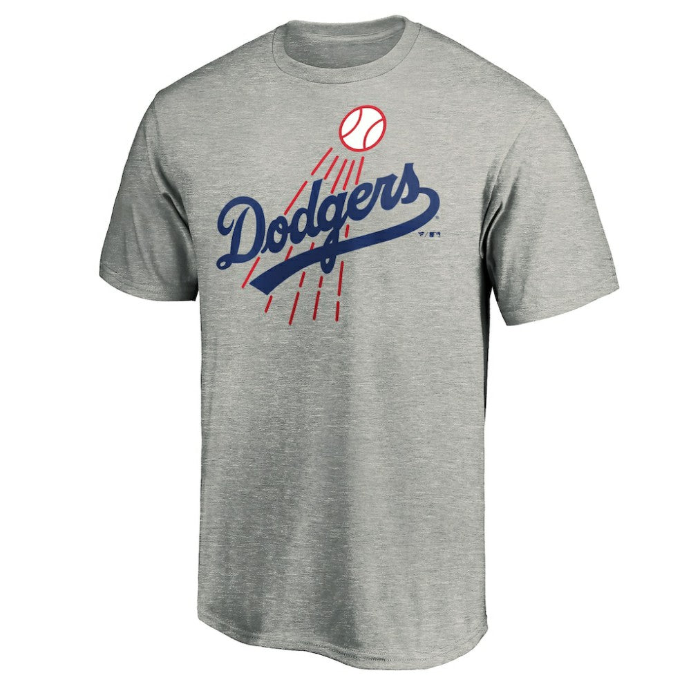 Los Angeles Dodgers Cooperstown Collection Huntington T-Shirt - Heather Gray T-shirts