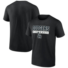 Los Angeles Dodgers In The Mitt T-Shirt - Black T-shirts