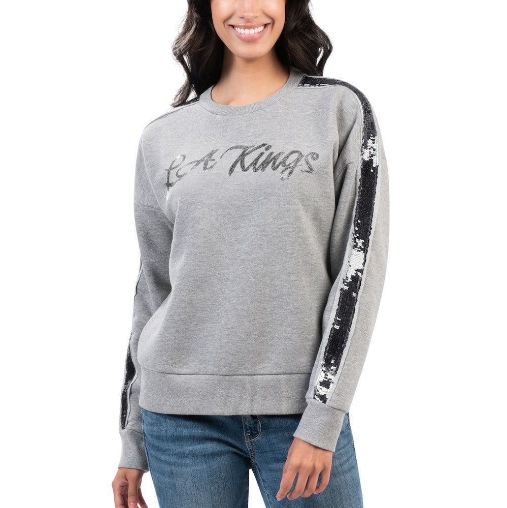 NHL Los Angeles Kings G-III 4Her by Carl Banks Women's Penalty Box Pullover Sweatshirt - Gray