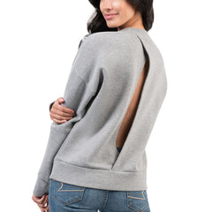 NHL Pittsburgh Penguins G-III 4Her by Carl Banks Women's Penalty Box Pullover Sweatshirt - Gray