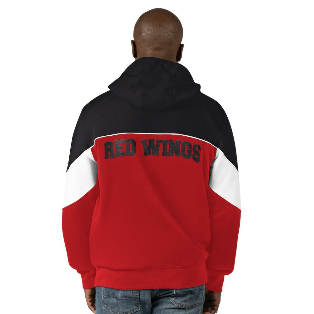 NHL Detroit Red Wings Starter Power Forward Full-Zip Hoodie - Red/Black