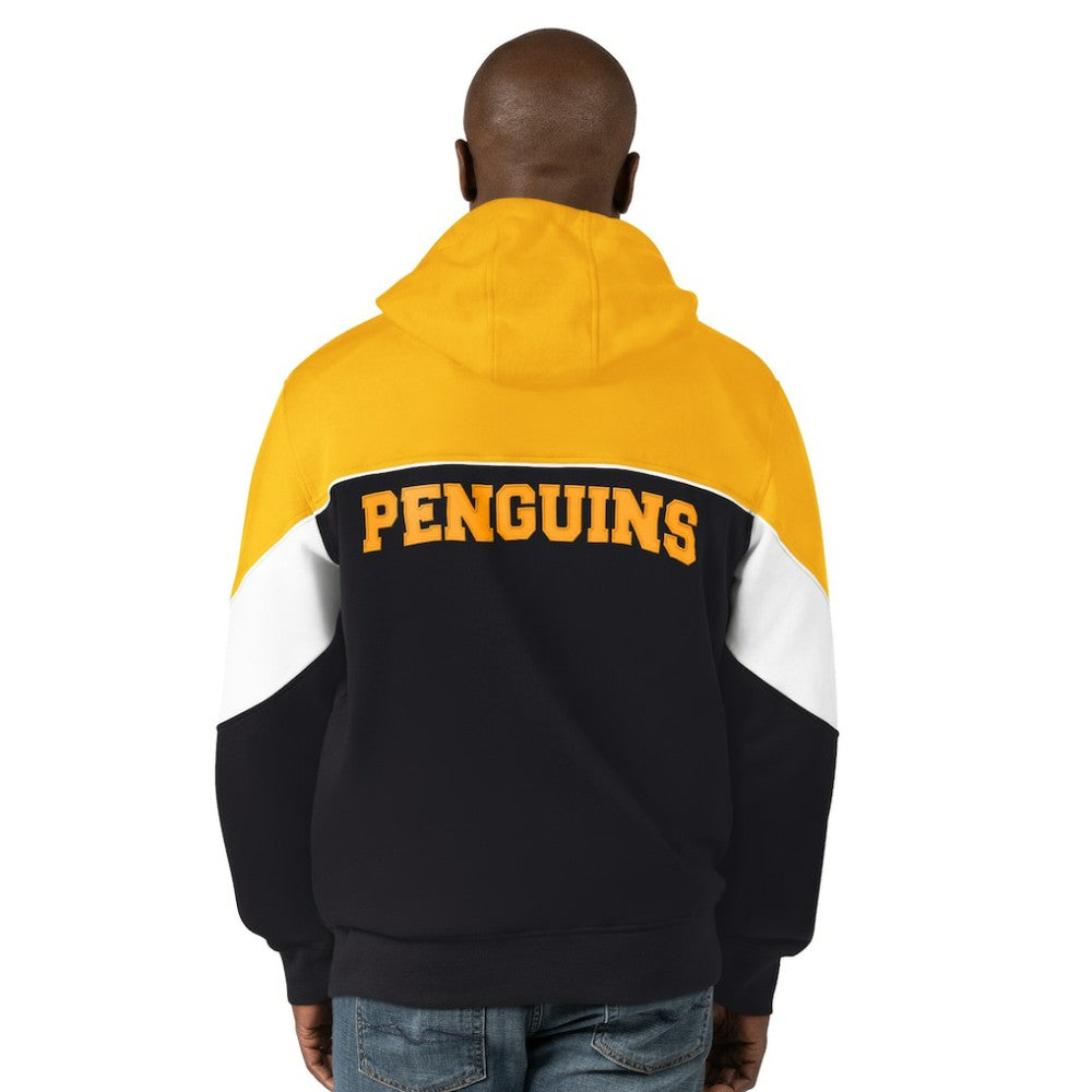 NHL Pittsburgh Penguins Starter Power Forward Full-Zip Hoodie - Black/Gold