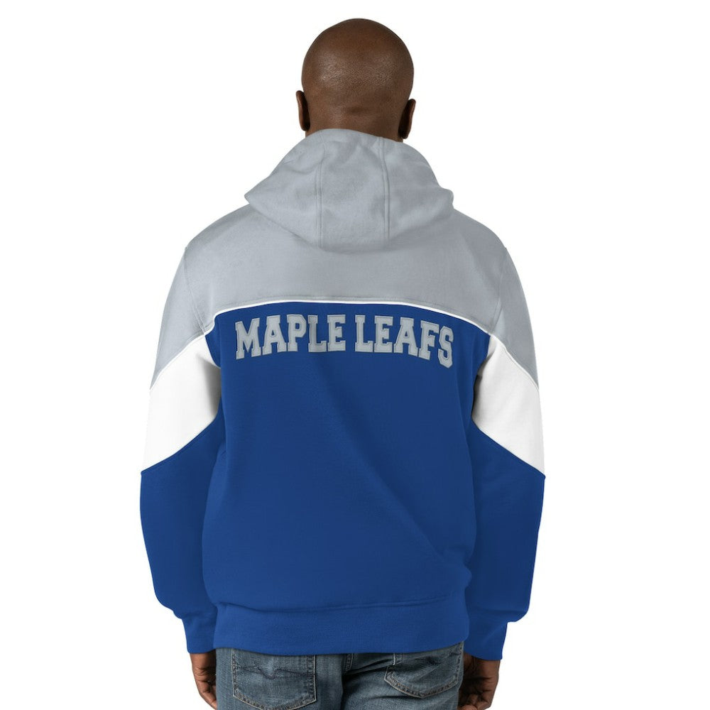NHL Toronto Maple Leafs Starter Power Forward Full-Zip Hoodie - Blue/Gray