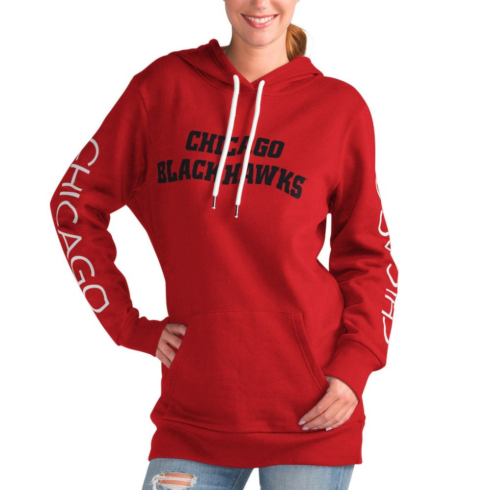 NHL Chicago Blackhawks G-III 4Her by Carl Banks Women's Overtime Pullover Hoodie - Red