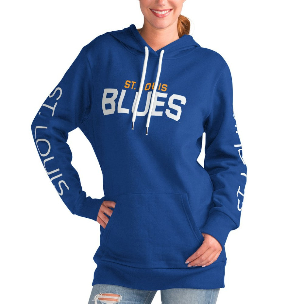 NHL St. Louis Blues G-III 4Her by Carl Banks Women's Overtime Pullover Hoodie - Blue