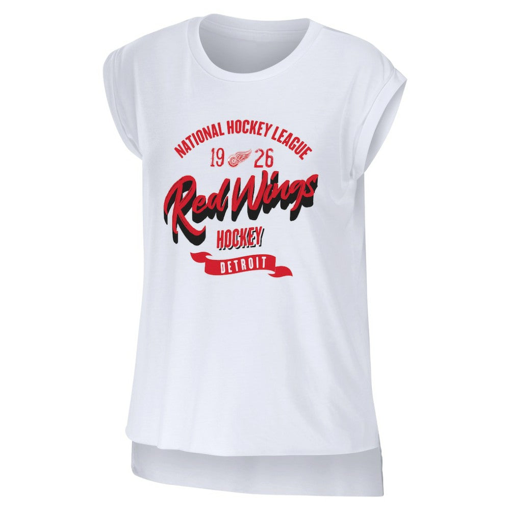 NHL Detroit Red Wings WEAR by Erin Andrews Women's Domestic Tank Top - White