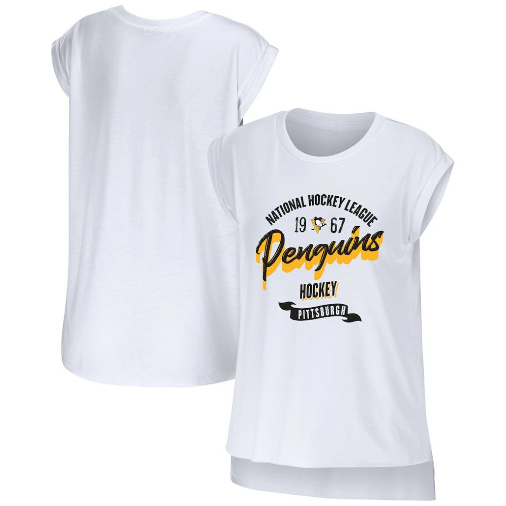 NHL Pittsburgh Penguins WEAR by Erin Andrews Women's Domestic Tank Top - White