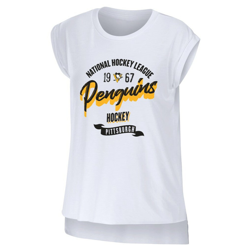 NHL Pittsburgh Penguins WEAR by Erin Andrews Women's Domestic Tank Top - White