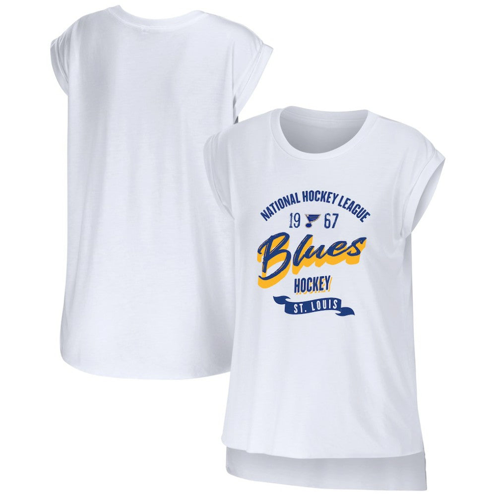 NHL St. Louis Blues WEAR by Erin Andrews Women's Domestic Tank Top - White
