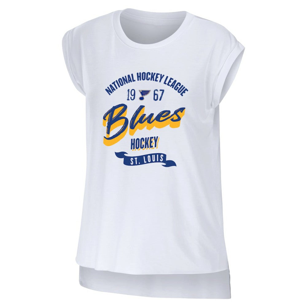 NHL St. Louis Blues WEAR by Erin Andrews Women's Domestic Tank Top - White