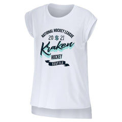 NHL Seattle Kraken WEAR by Erin Andrews Women's Domestic Tank Top - White