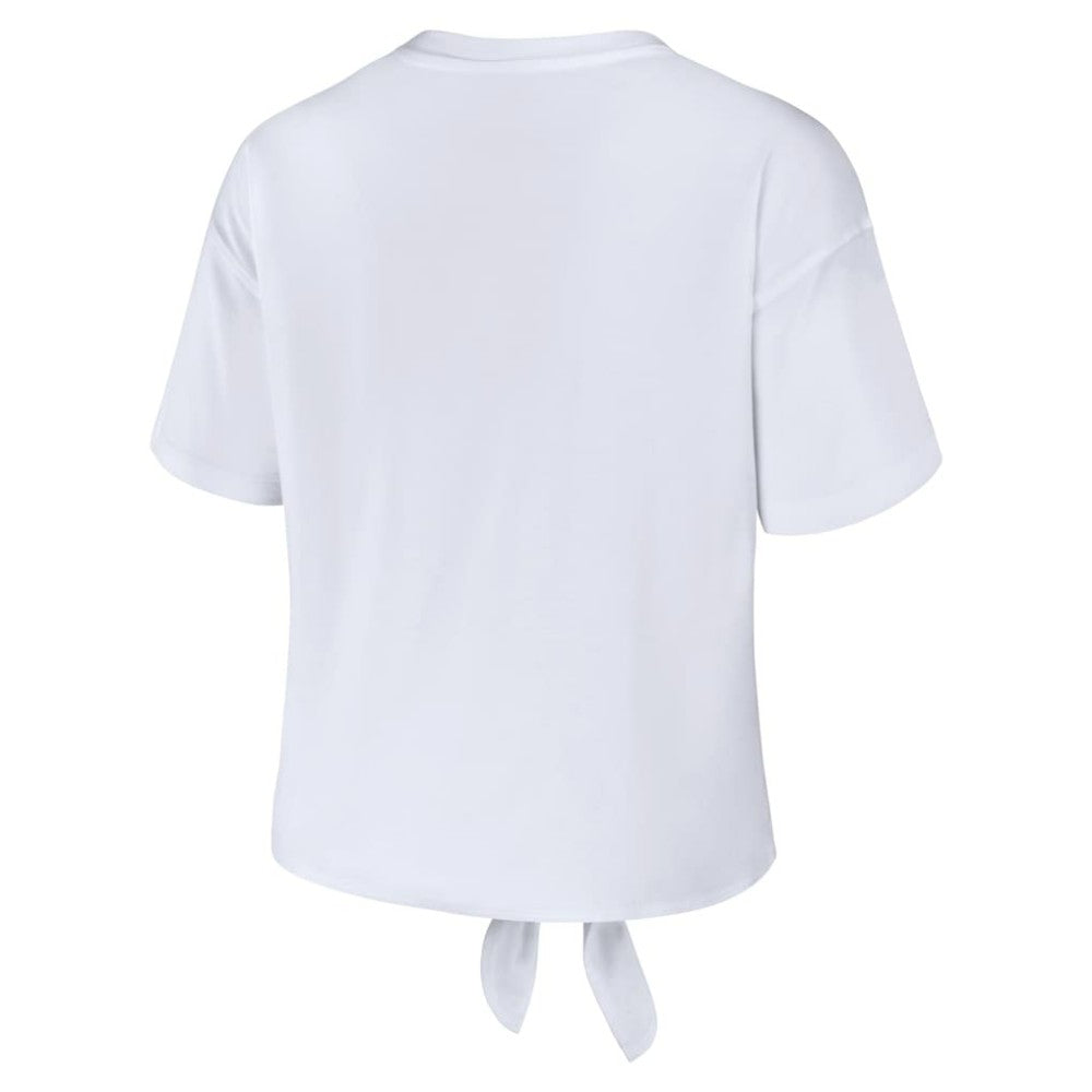 NHL Colorado Avalanche WEAR by Erin Andrews Women's Front Knot T-Shirt - White