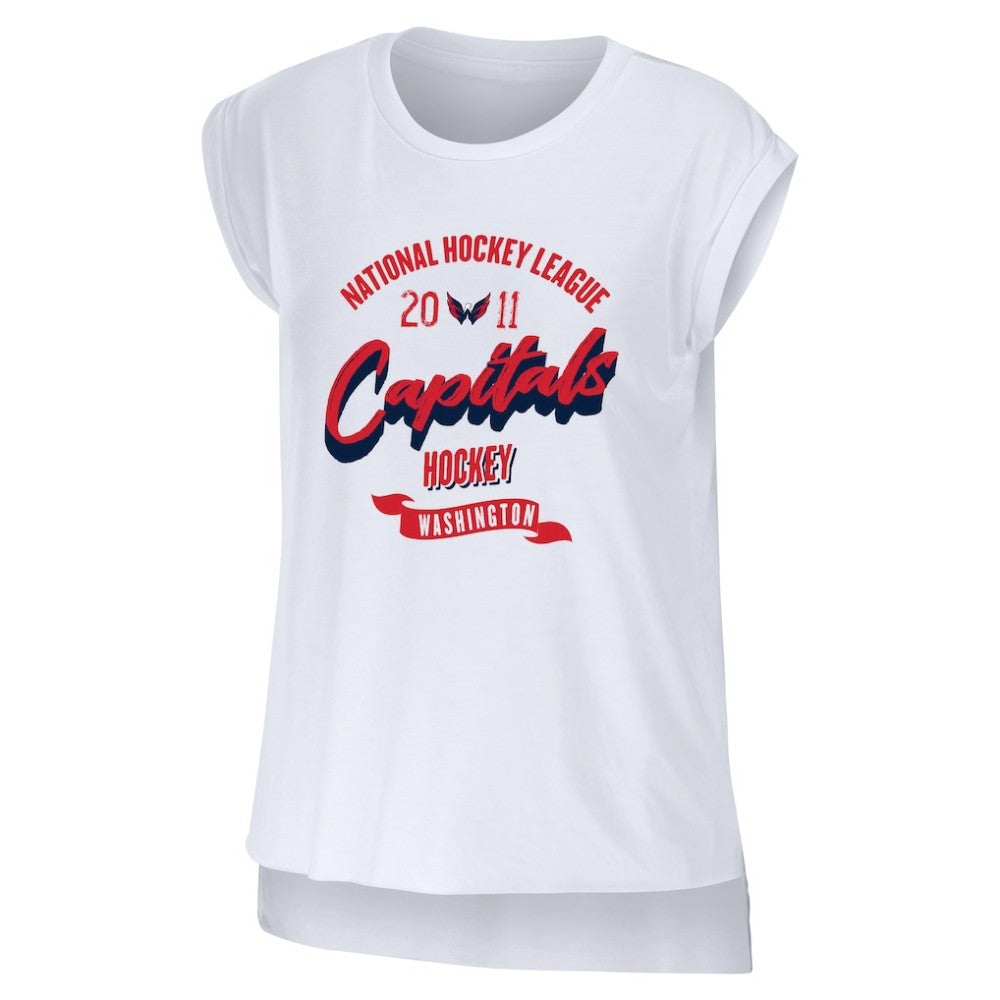NHL Washington Capitals WEAR by Erin Andrews Women's Domestic Tank Top - White