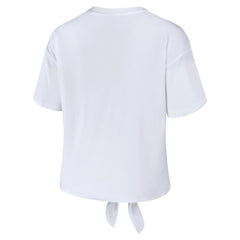 NHL Seattle Kraken WEAR by Erin Andrews Women's Front Knot T-Shirt - White
