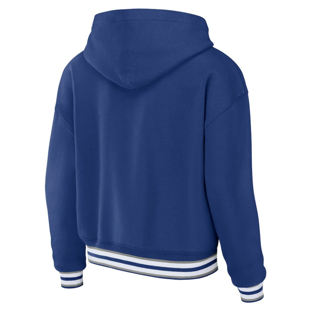 NHL Tampa Bay Lightning WEAR by Erin Andrews Women's Lace-Up Pullover Hoodie - Blue