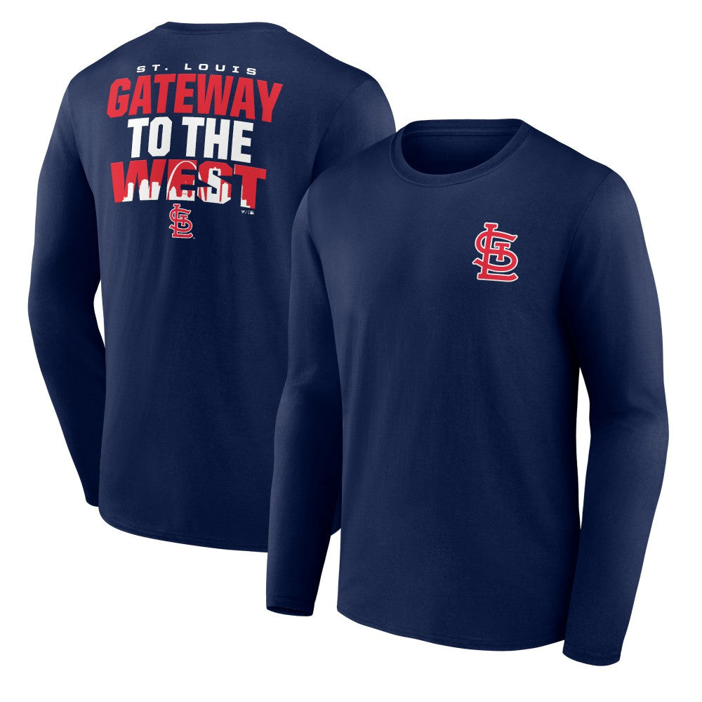 St. Louis Cardinals Hometown Collection Gateway Long Sleeve T-Shirt - Navy T-shirts
