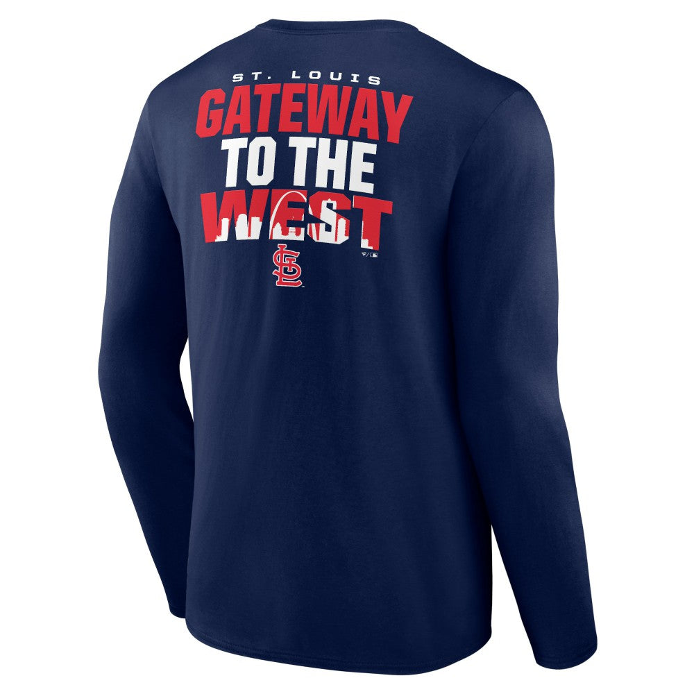 St. Louis Cardinals Hometown Collection Gateway Long Sleeve T-Shirt - Navy T-shirts