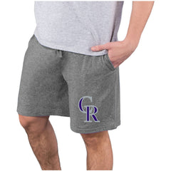 Colorado Rockies Concepts Sport Quest Knit Jam Shorts - Charcoal Shorts
