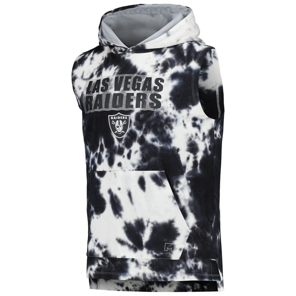 Las Vegas Raiders MSX by Michael Strahan Resistance Sleeveless Pullover Hoodie Black