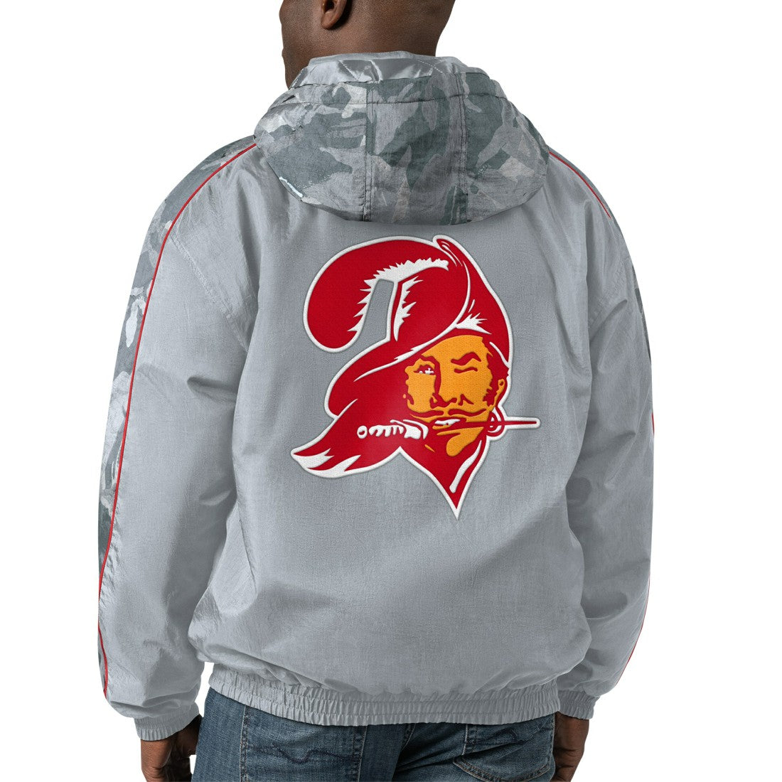 Tampa Bay Buccaneers Starter Thursday Night Gridiron Throwback Full-Zip Jacket Gray