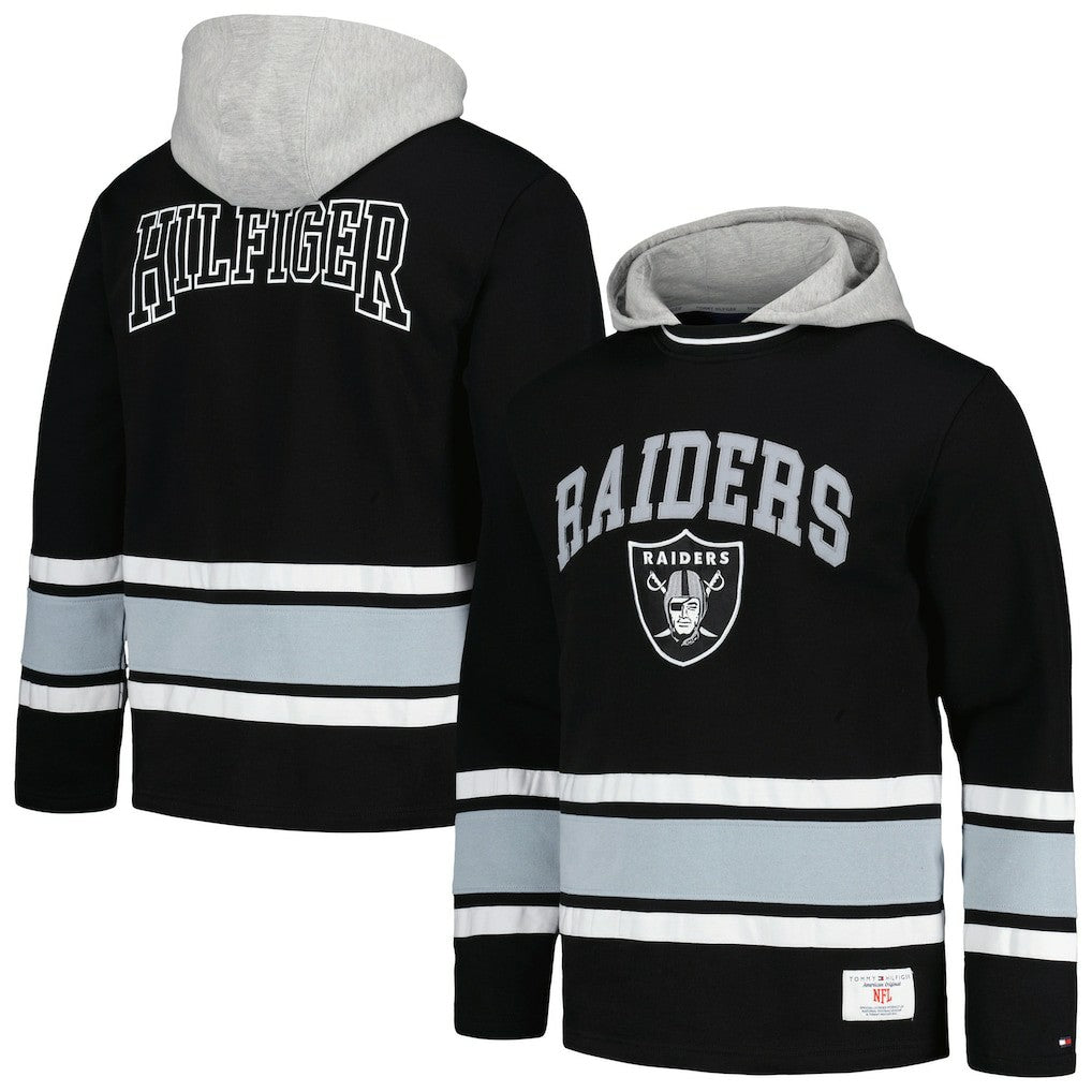 Las Vegas Raiders Tommy Hilfiger Ivan Fashion Pullover Hoodie Black