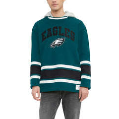 Philadelphia Eagles Tommy Hilfiger Ivan Fashion Pullover Hoodie Midnight Green