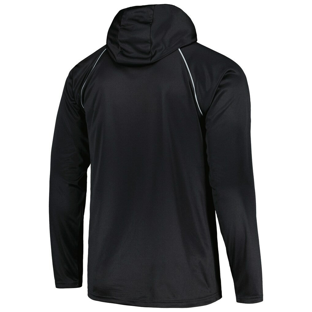 Las Vegas Raiders Starter Gridiron Classics Throwback Raglan Long Sleeve Hooded T-Shirt Black