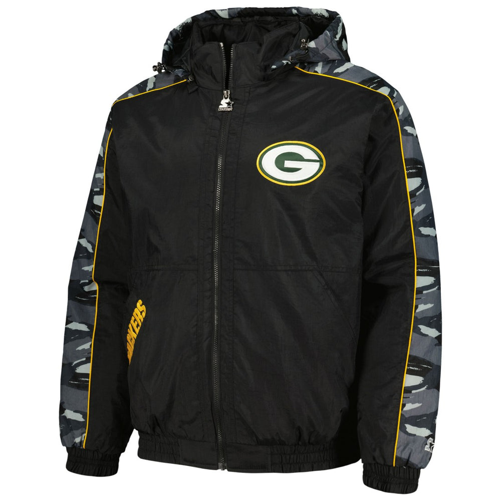 Green Bay Packers Starter Thursday Night Gridiron Full-Zip Hoodie Black