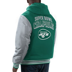 New York Jets G-III Sports by Carl Banks Player Option Full-Zip Hoodie Green/Gray